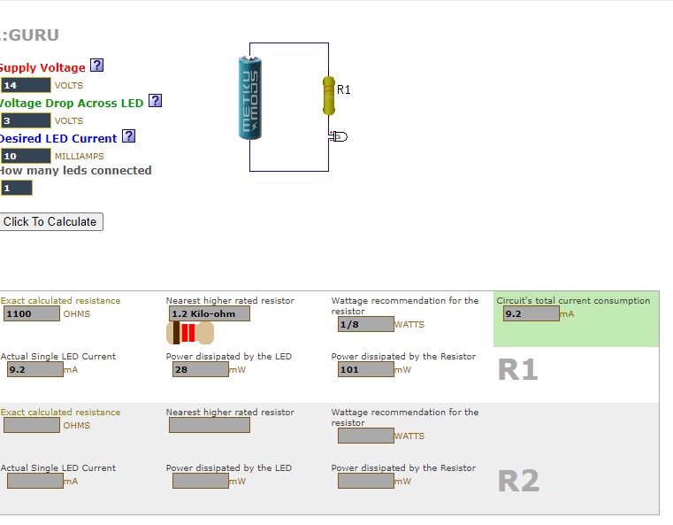 Led Resistor Calculator Welcome To The Nce Information Station 2673